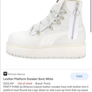 Leather Platform Sneaker Boot